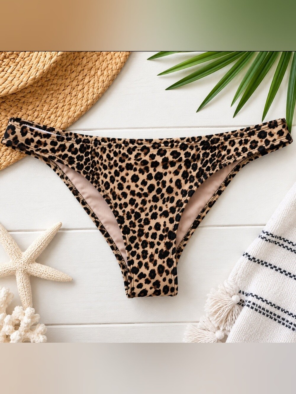 🐆 Victoria’s Secret Leopard Cheeky Bikini Bottom – Size Medium